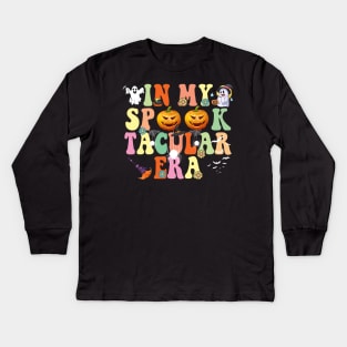 In my Spooky Spooktacular Era Funny Halloween Kids Long Sleeve T-Shirt